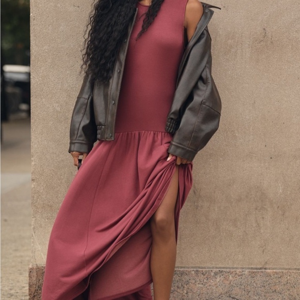 Anthropologie Daily Practice Sleeveless drop waist Jersey Dress